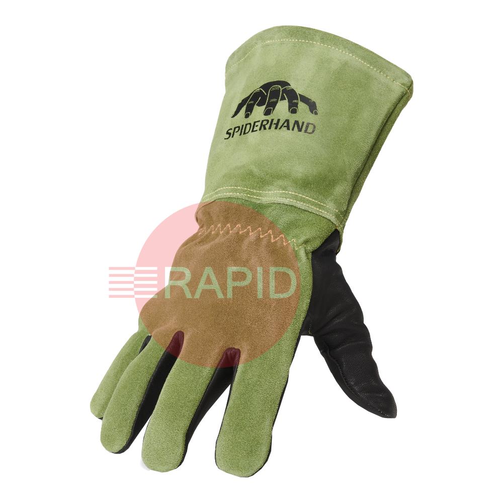 SPM02008  Spiderhand Mig Supreme Goat Palm Cow Back Mig Welding Gloves - Size 8